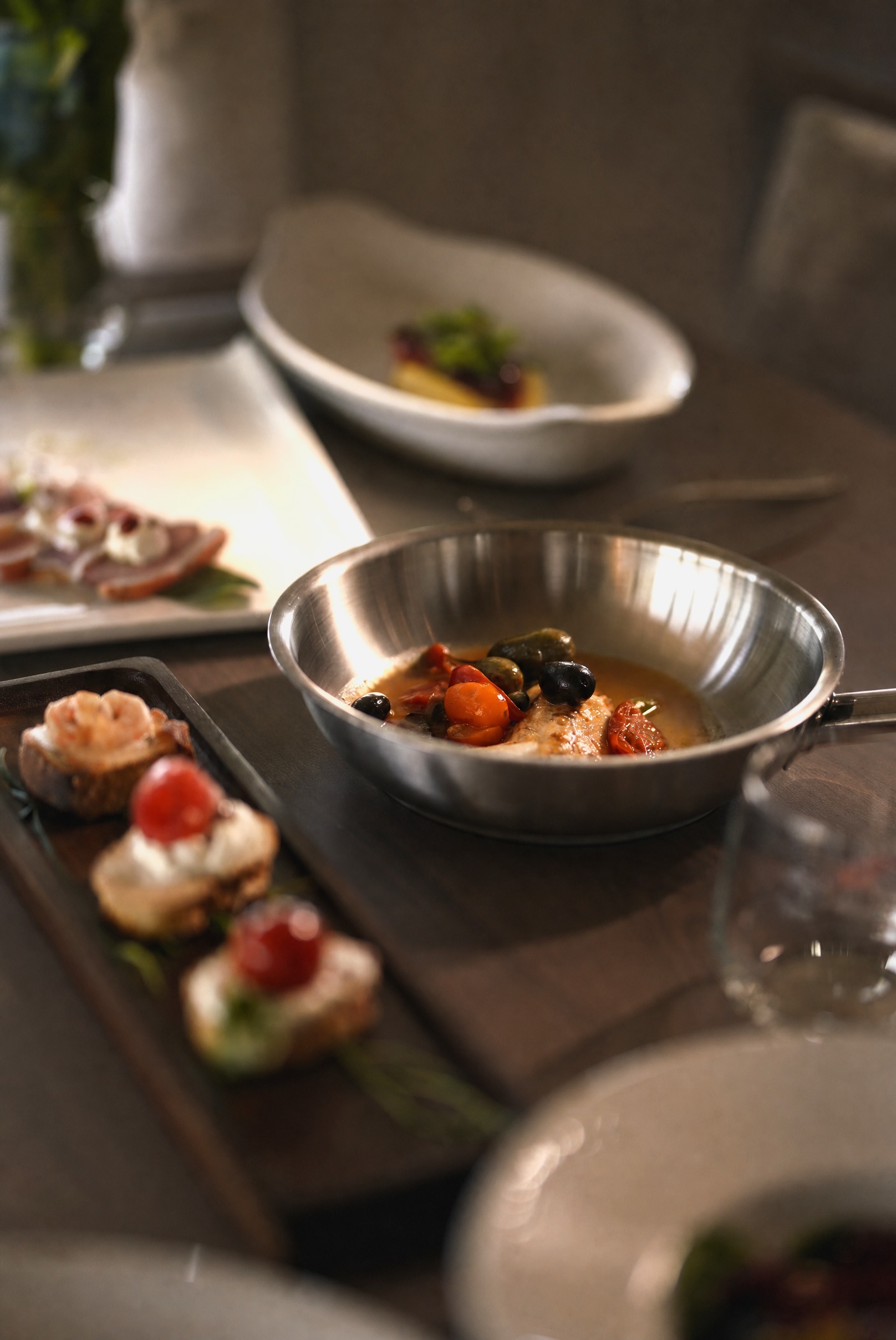 The kitchen — canapés and small plates